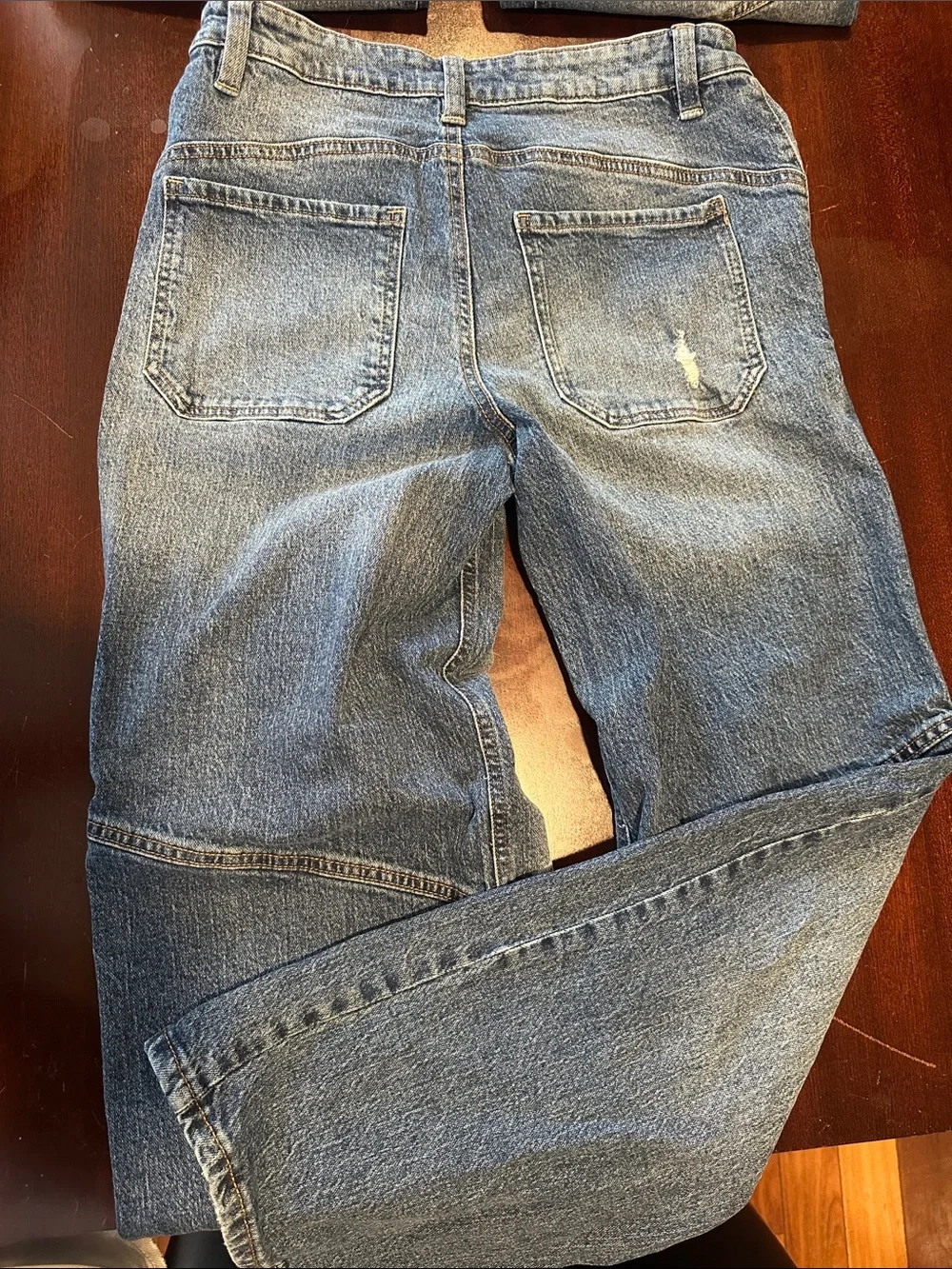 Celebrity Pink Faded Blue Distressed Denim Shorts